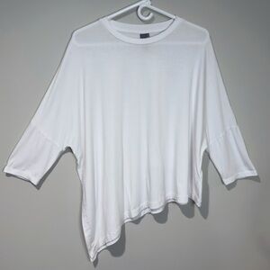 Sweaty Betty Women’s Size Medium White Mellow Tee Athleisure Activewear Yoga